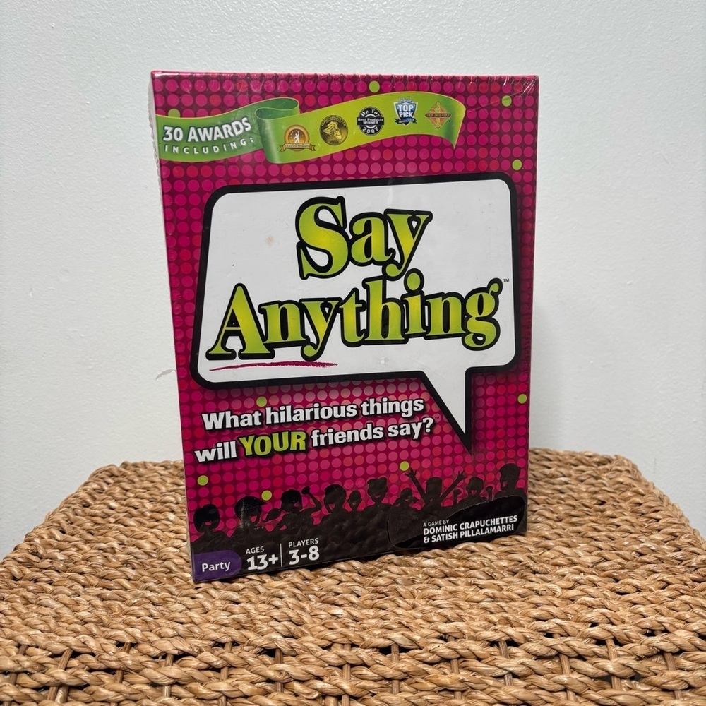 Say Anything Party Game Ages 13+ 3–8 Players